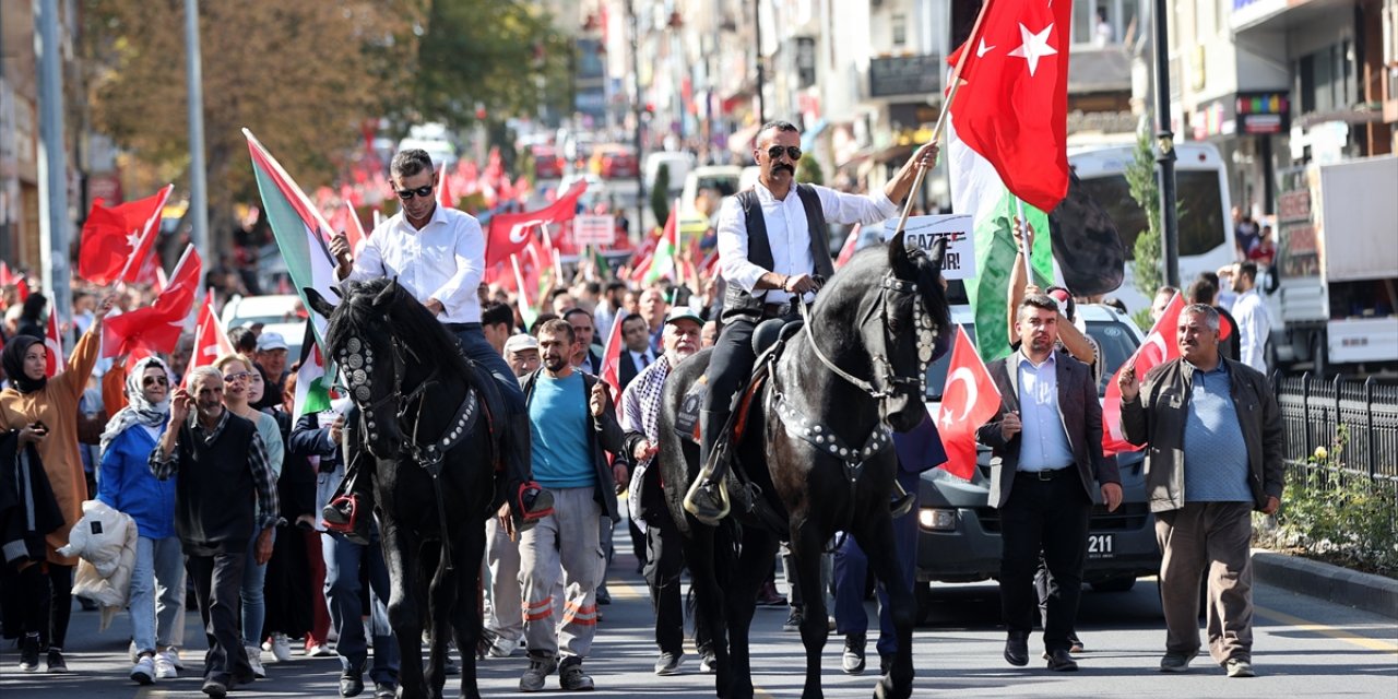 İsrail'in Gazze'ye saldırıları Nevşehir'de protesto edildi