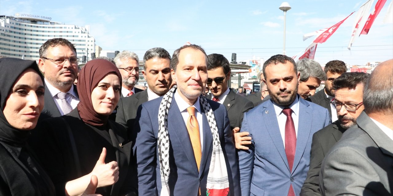 Yeniden Refah Partisi Genel Başkanı Erbakan, Kayseri'de konuştu: