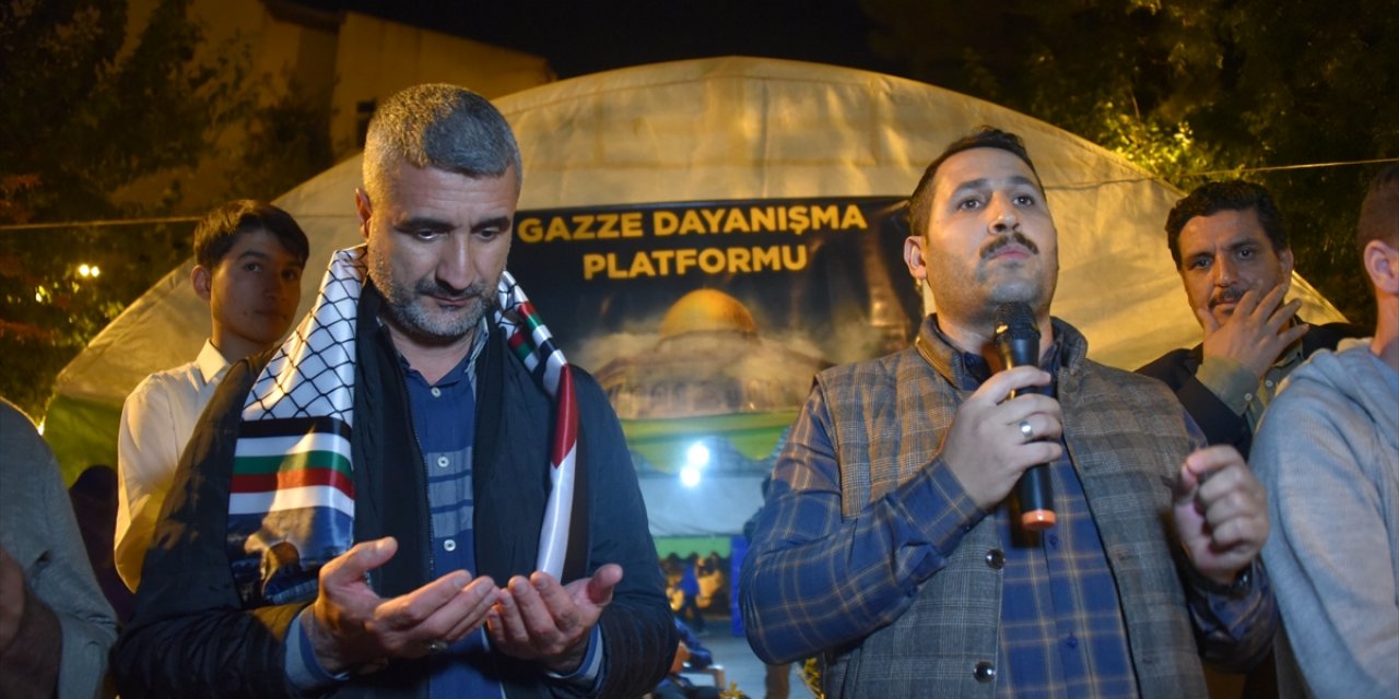 Şanlıurfa'da Gazze dayanışma çadırı kuruldu