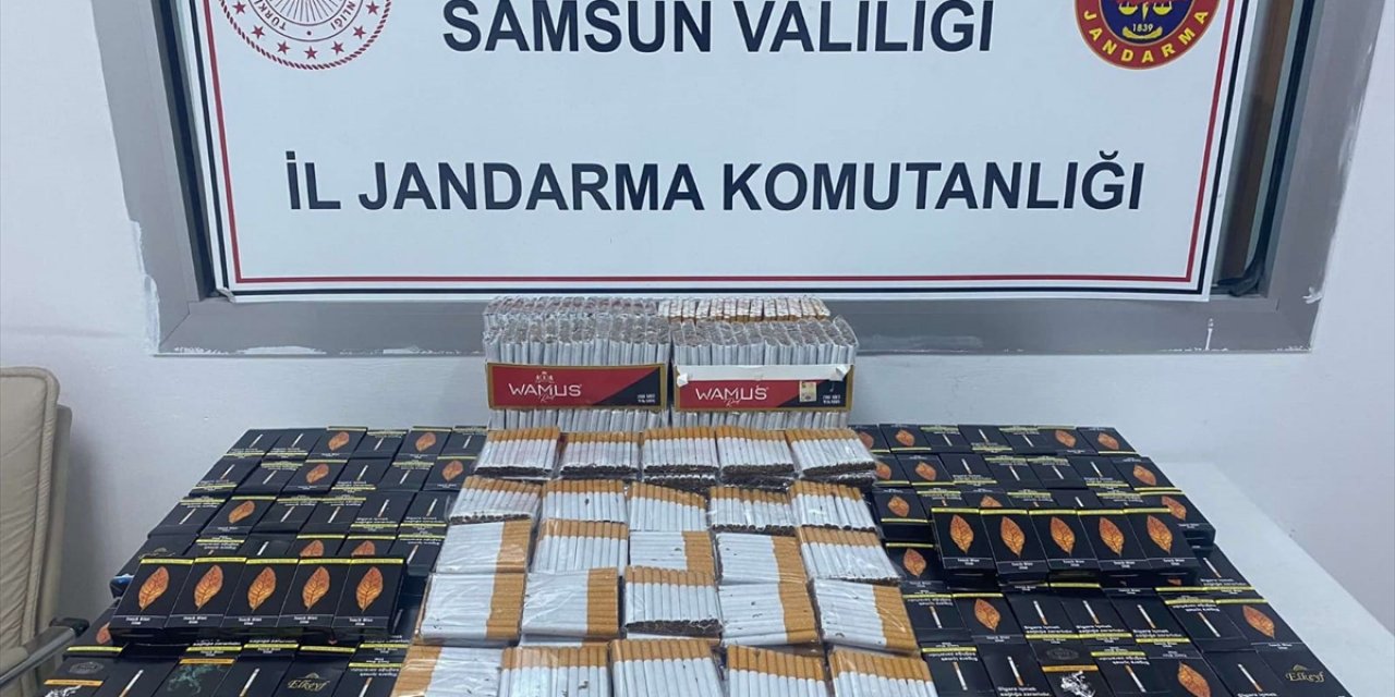 Samsun'da kaçak sigara operasyonlarında 2 zanlı yakalandı