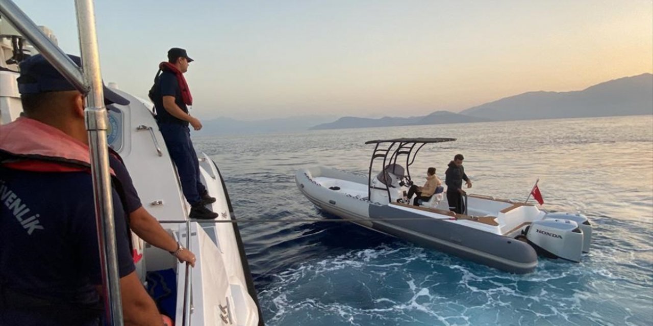 Fethiye açıklarında 2 düzensiz göçmen yakalandı