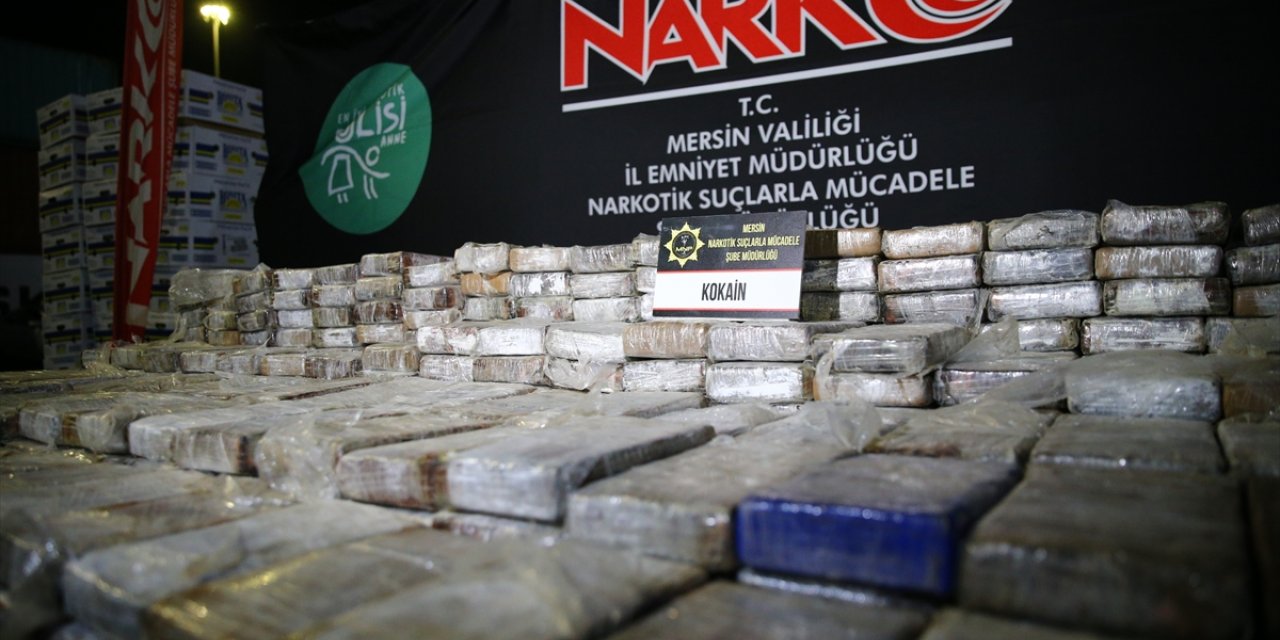 Mersin Limanı'nda 610 kilogram kokain ele geçirildi