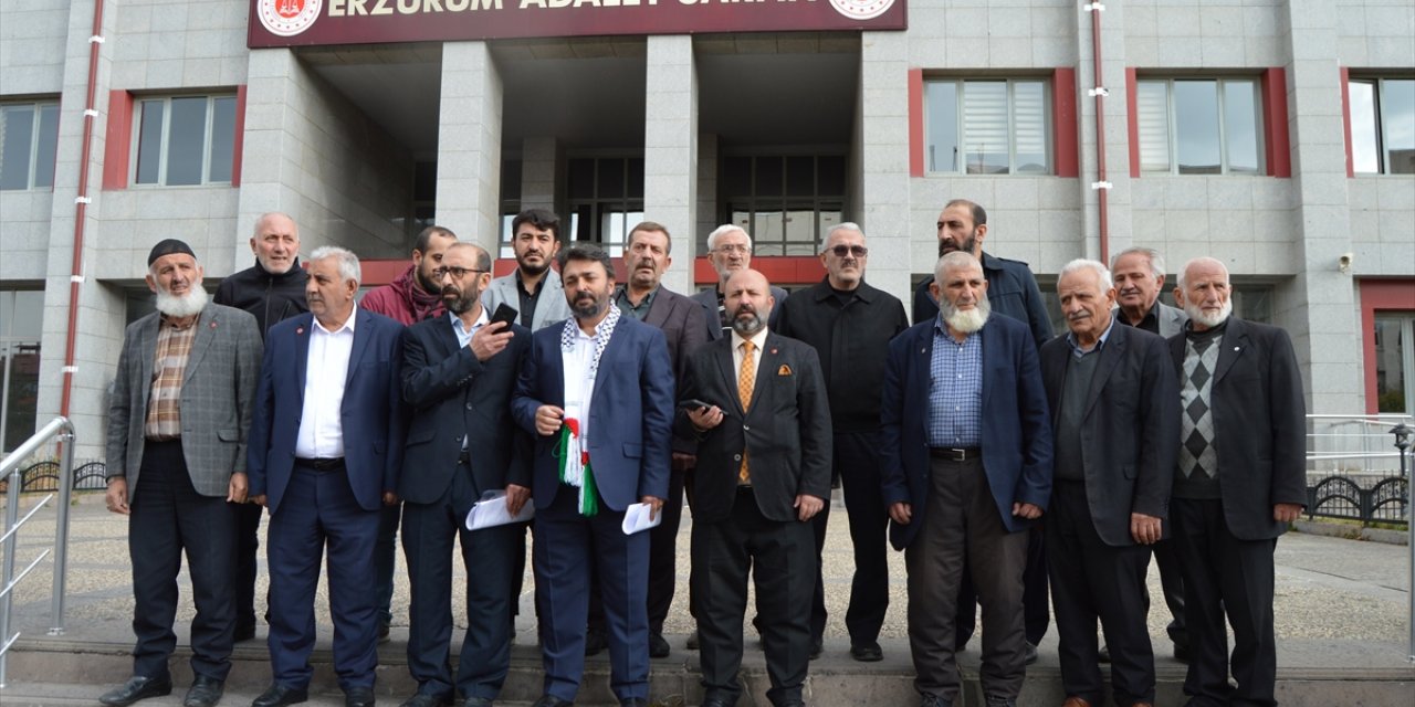 Erzurum'da AK Parti ve Saadet Partisi'nden İsrail'e tepki