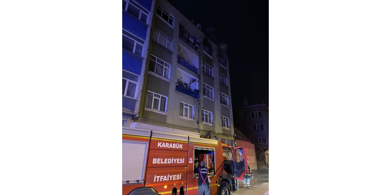 Karabük'te apartman dairesinde çıkan yangın söndürüldü