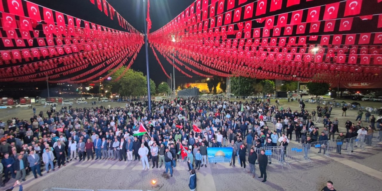 İsrail'in Gazze'ye saldırıları Gaziantep ve çevre illerde protesto edildi