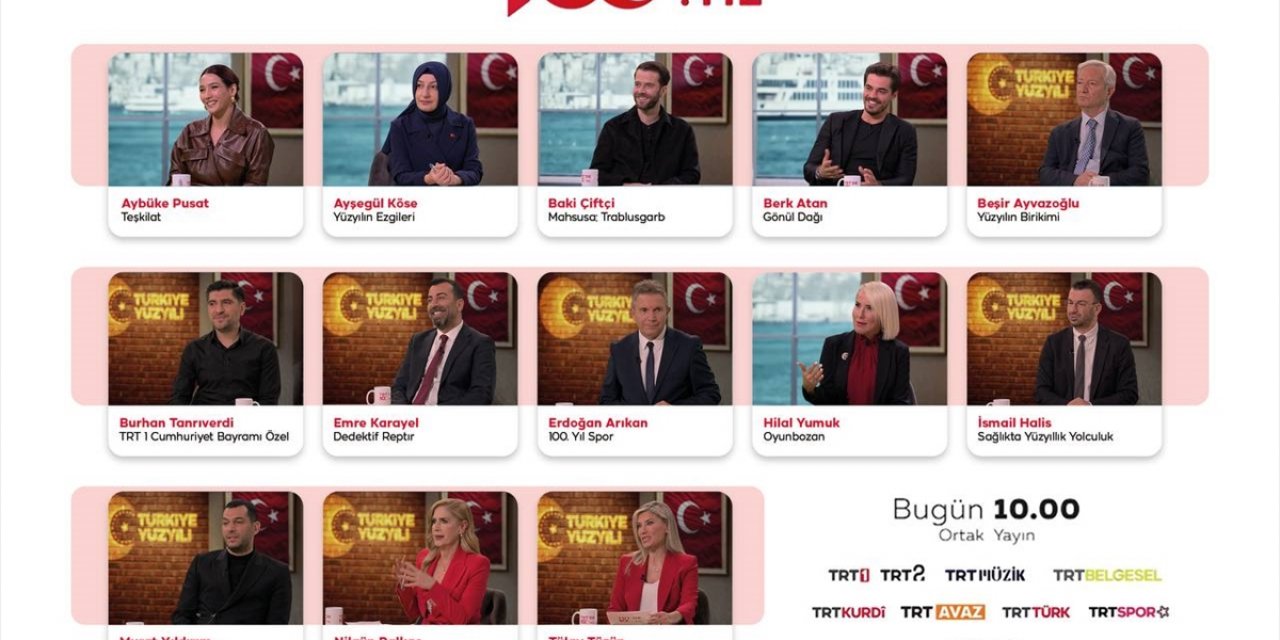 "TRT'de 100. Yıl" programında 100. yıl özel projeleri konuşulacak