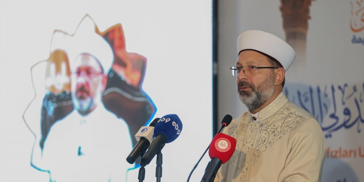 Diyanet İşleri Başkanı Erbaş, "Uluslararası Aksa Muhafızları Konferansı"nda konuştu: