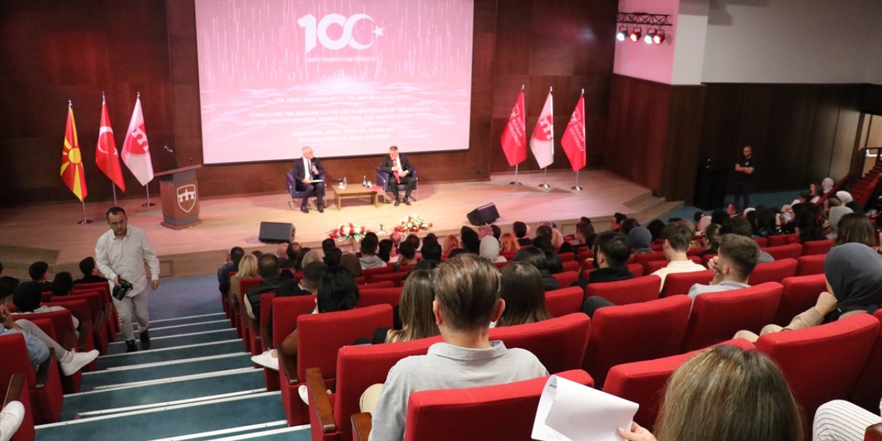 Üsküp'te "Cumhuriyetin 100. Yılında Türkiye ve Balkanlar: Ortak miras, kültür ve gelecek" konferansı düzenlendi