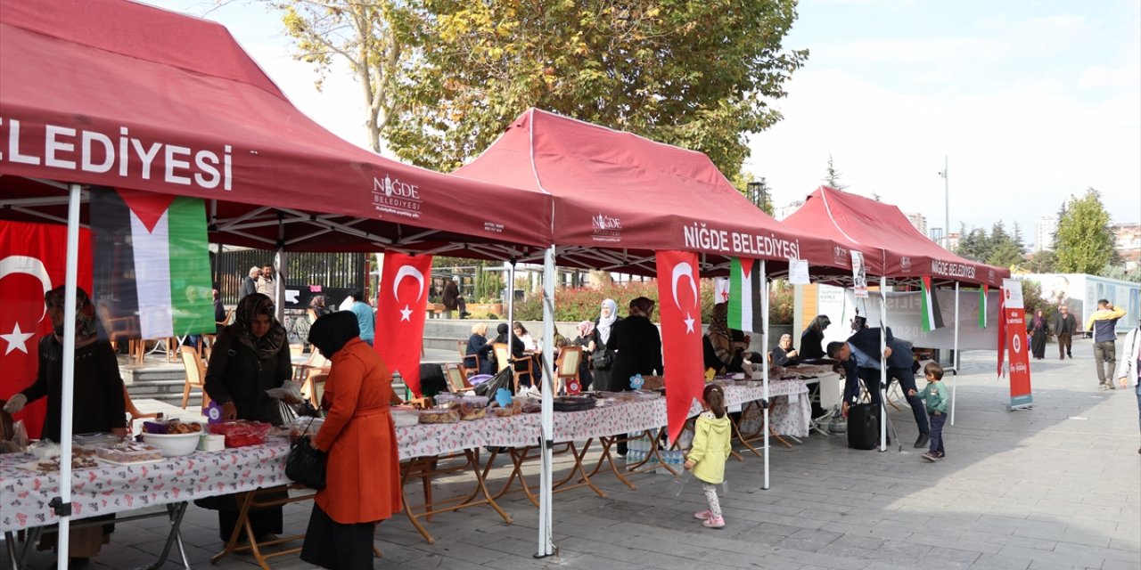 Niğde'de Filistin'e destek kermesi düzenlendi