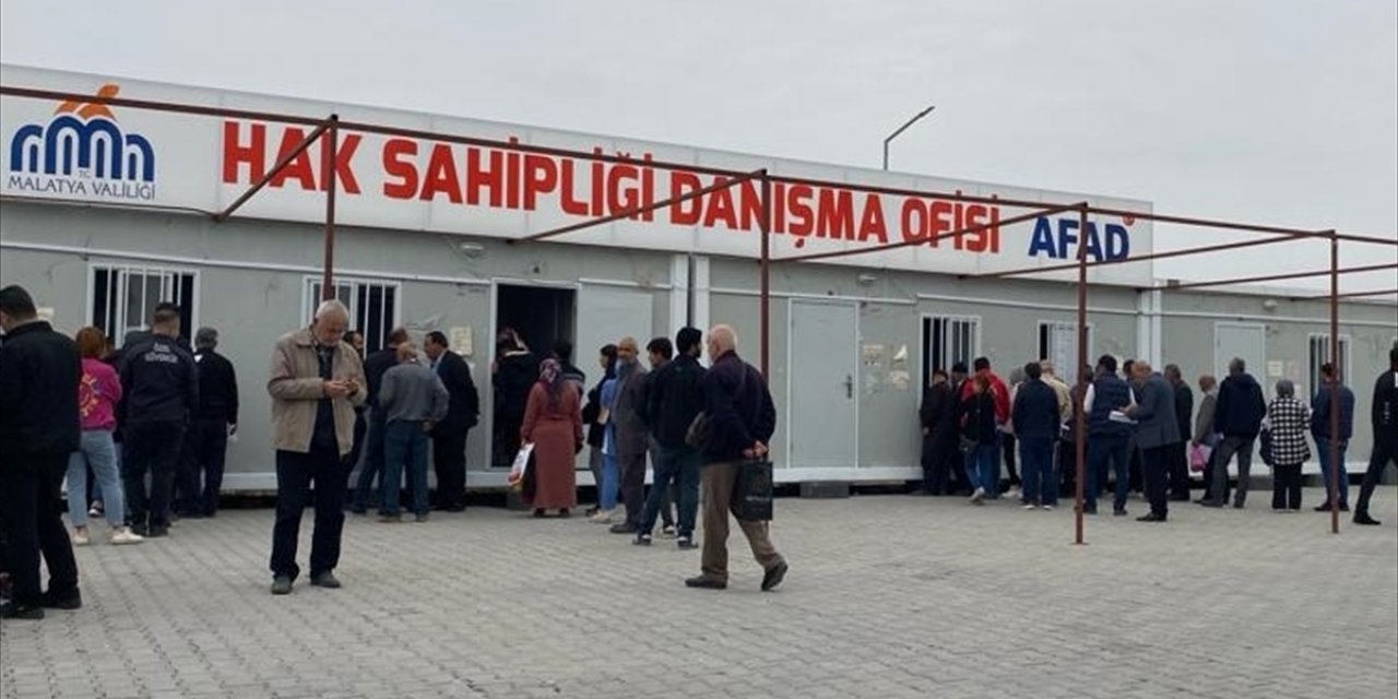 Depremlerden etkilenen Malatya'da 69 bin 263 hak sahipliği başvurusu kabul edildi