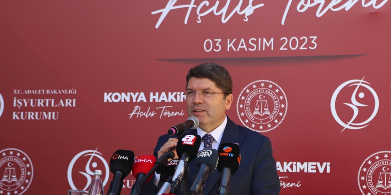 Adalet Bakanı Tunç, Konya'da Hakimevi'nin açılışında konuştu: