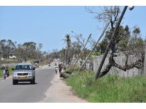 AA, kasırga ve selin vurduğu Beira'da