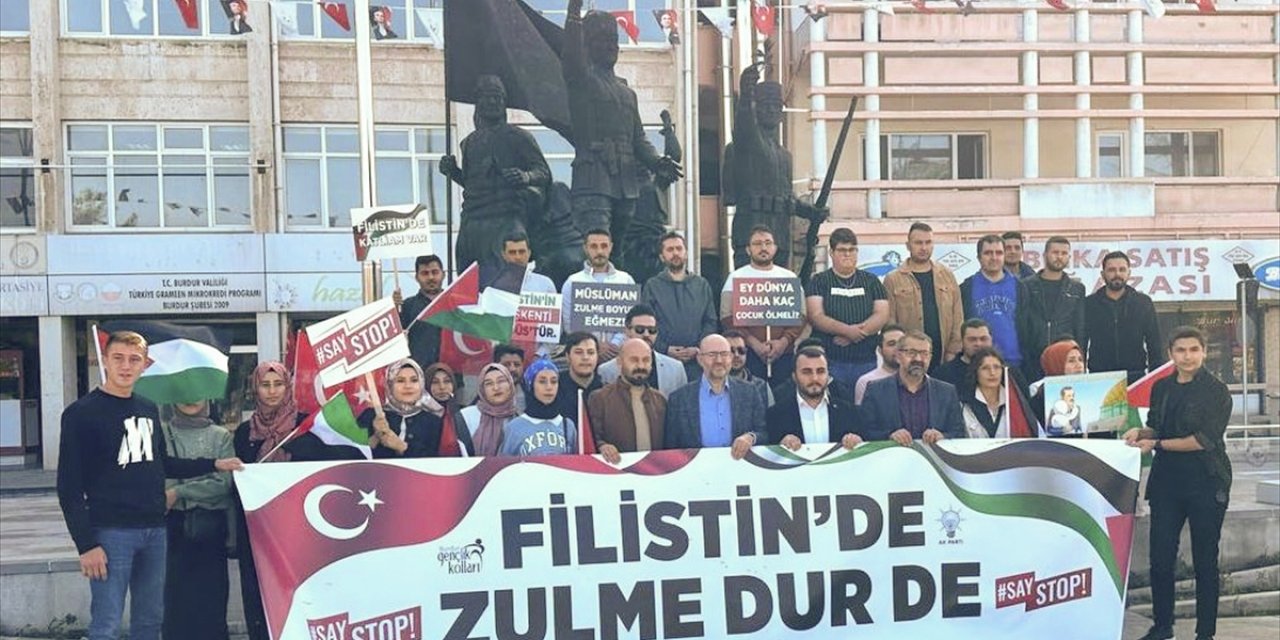 Antalya ve çevre illerde Filistin'e destek yürüyüşü yapıldı