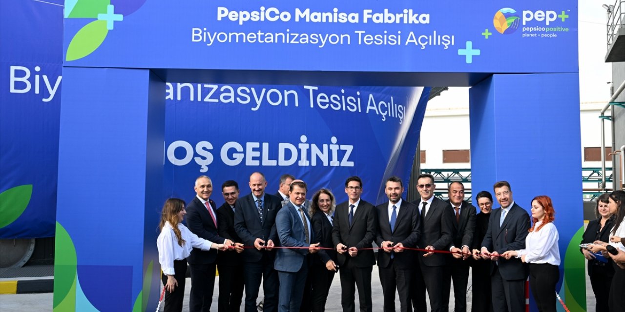 Manisa'daki PepsiCo fabrikasında organik atıktan enerji üretmek için kurulan tesis açıldı