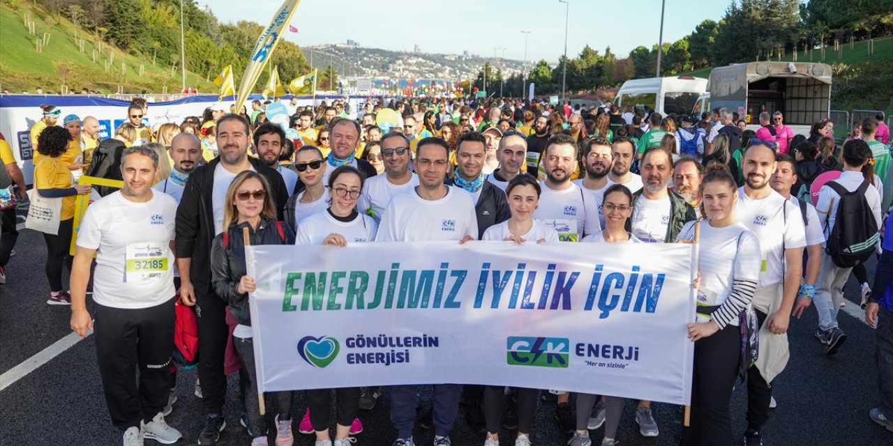 CK Enerji çalışanları İstanbul Maratonu'nda otizmli çocuklar için koştu