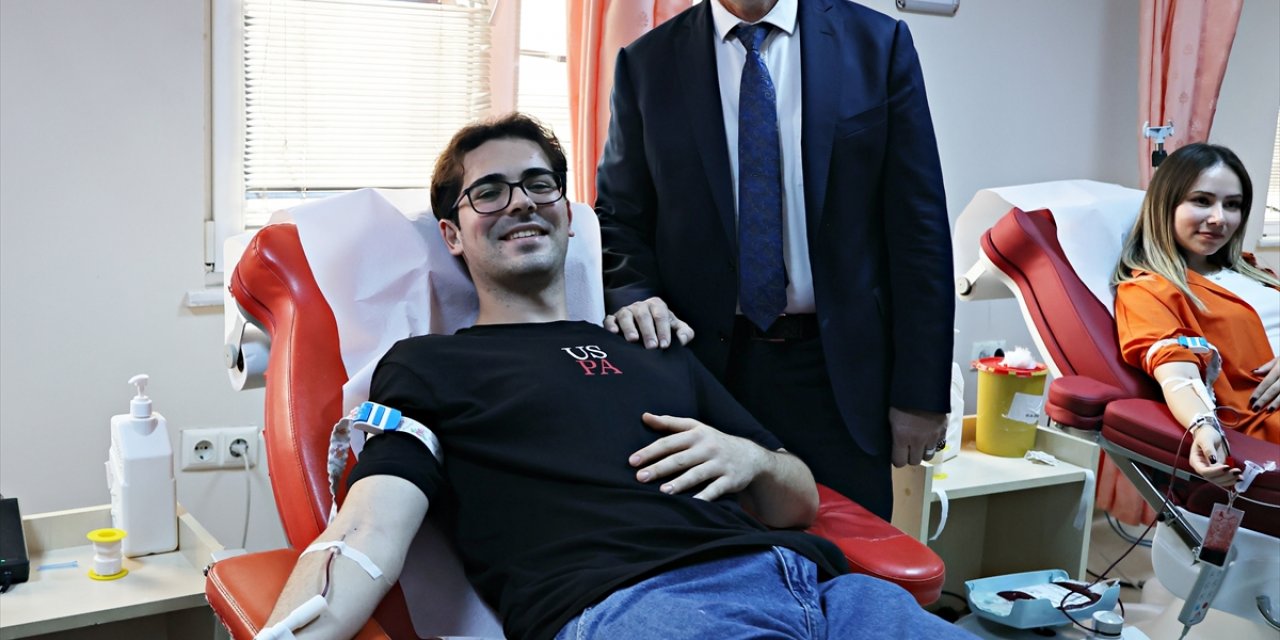 OMÜ Sağlık Uygulama ve Araştırma Merkezinde kan bağışı kampanyası düzenlendi