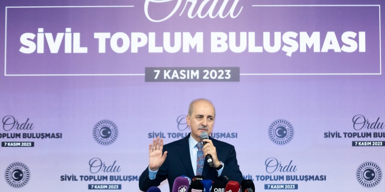 TBMM Başkanı Kurtulmuş, Ordu'da Sivil Toplum Buluşması Programı'nda konuştu: