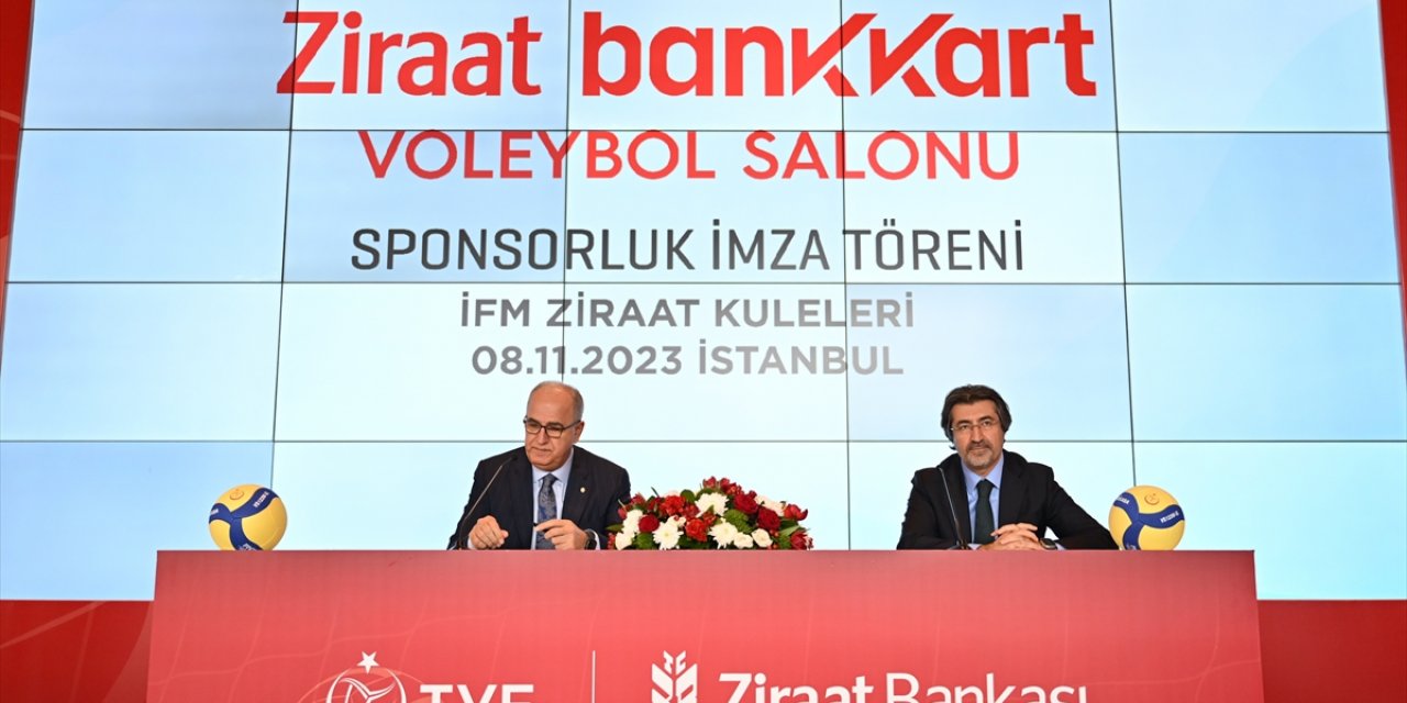 Ziraat Bankkart, TVF Başkent Voleybol Salonu'nun isim sponsoru oldu