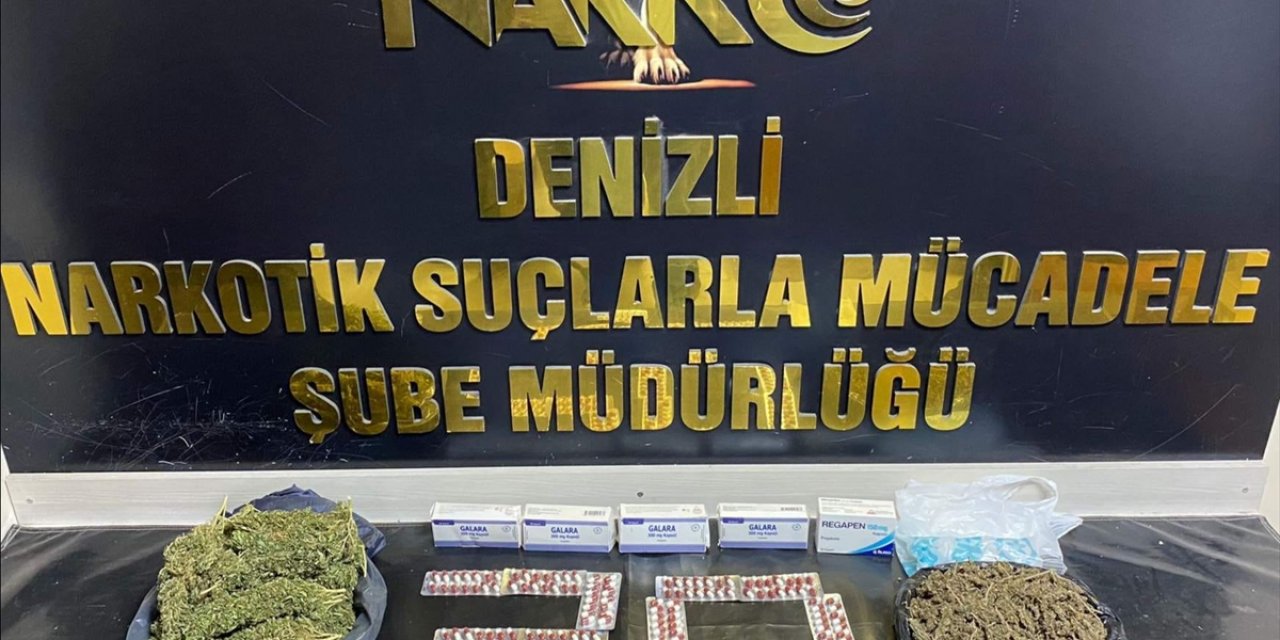 Denizli'de uyuşturucu operasyonunda 4 şüpheli tutuklandı