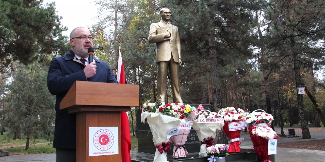 Büyük Önder Atatürk, ebediyete intikalinin 85'inci yılında Kırgızistan'da anıldı