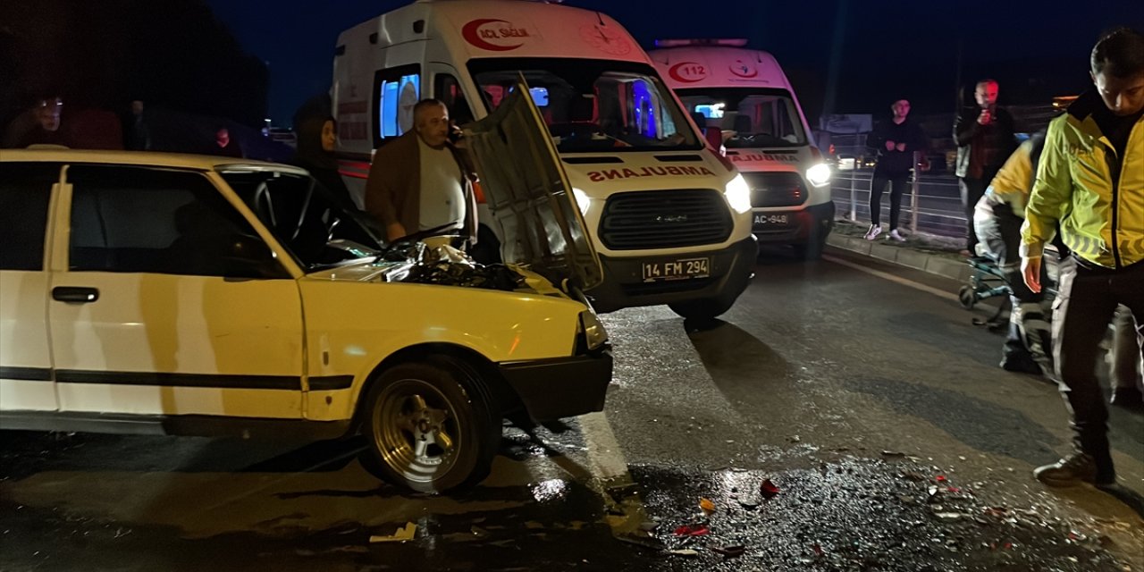 Bolu'da zincirleme trafik kazasında 9 kişi yaralandı