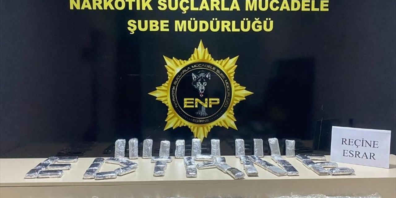 Edirne'de düzenlenen uyuşturucu operasyonunda 3 şüpheli tutuklandı