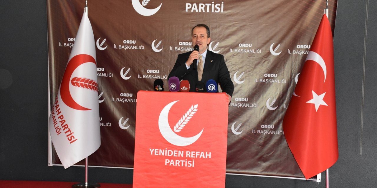 Yeniden Refah Partisi Genel Başkanı Erbakan, Ordu'da konuştu: