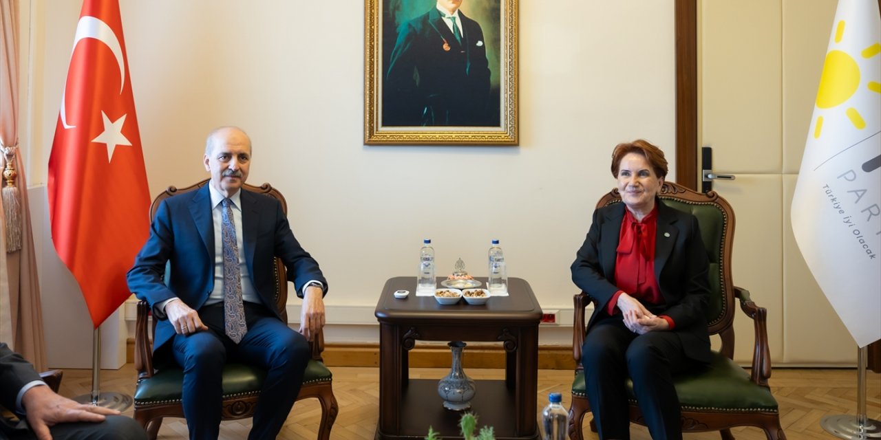 TBMM Başkanı Kurtulmuş, İYİ Parti Genel Başkanı Akşener’i ziyaret etti