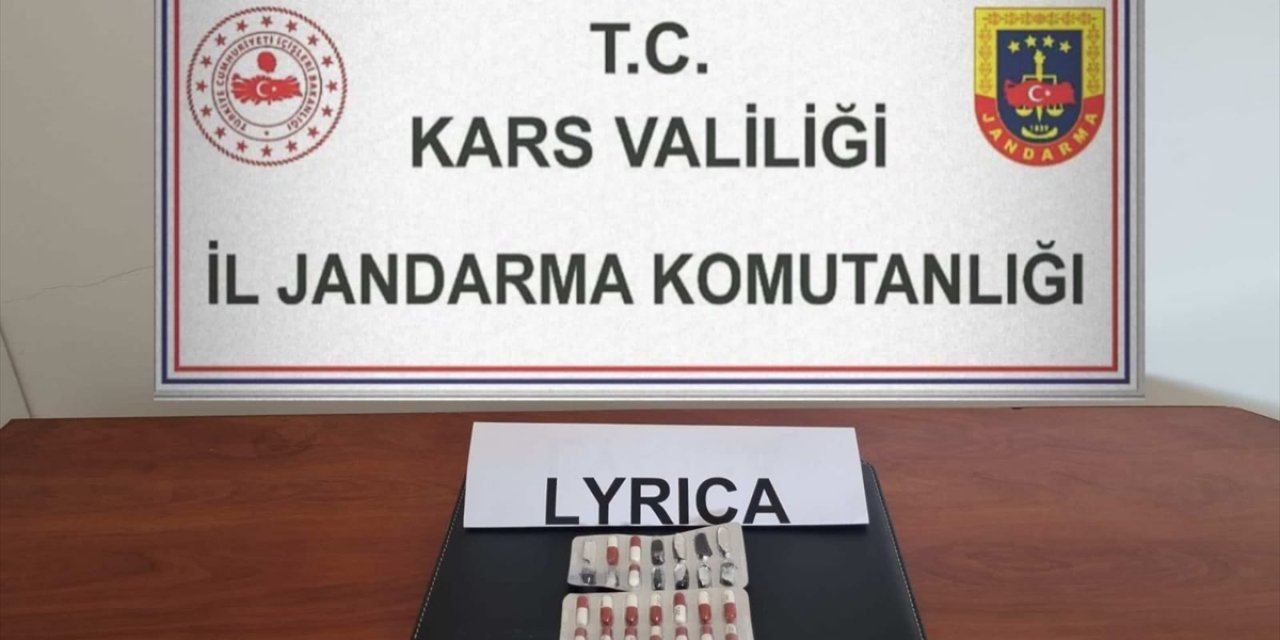 Kars'ta uyuşturucu hapla yakalanan sürücü gözaltına alındı