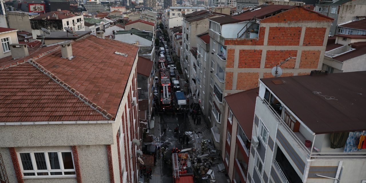 Küçükçekmece'de patlamanın olduğu binadaki incelemeler tamamlandı