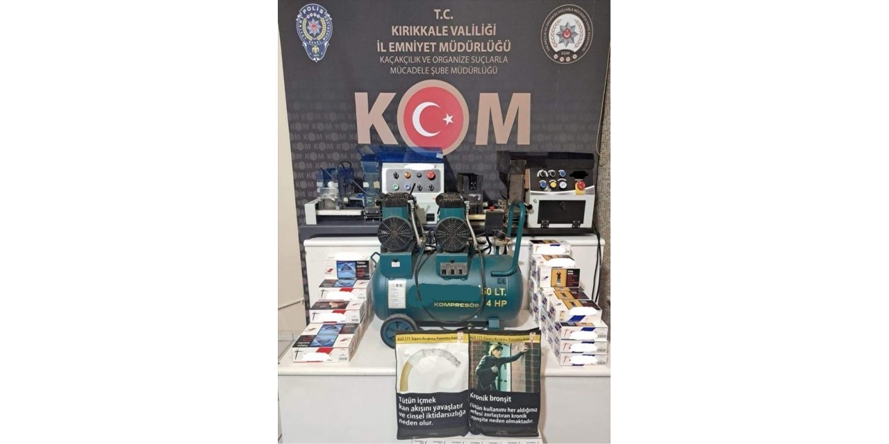 Kırıkkale'de 1 milyon 267 bin 400 makaron ele geçirildi