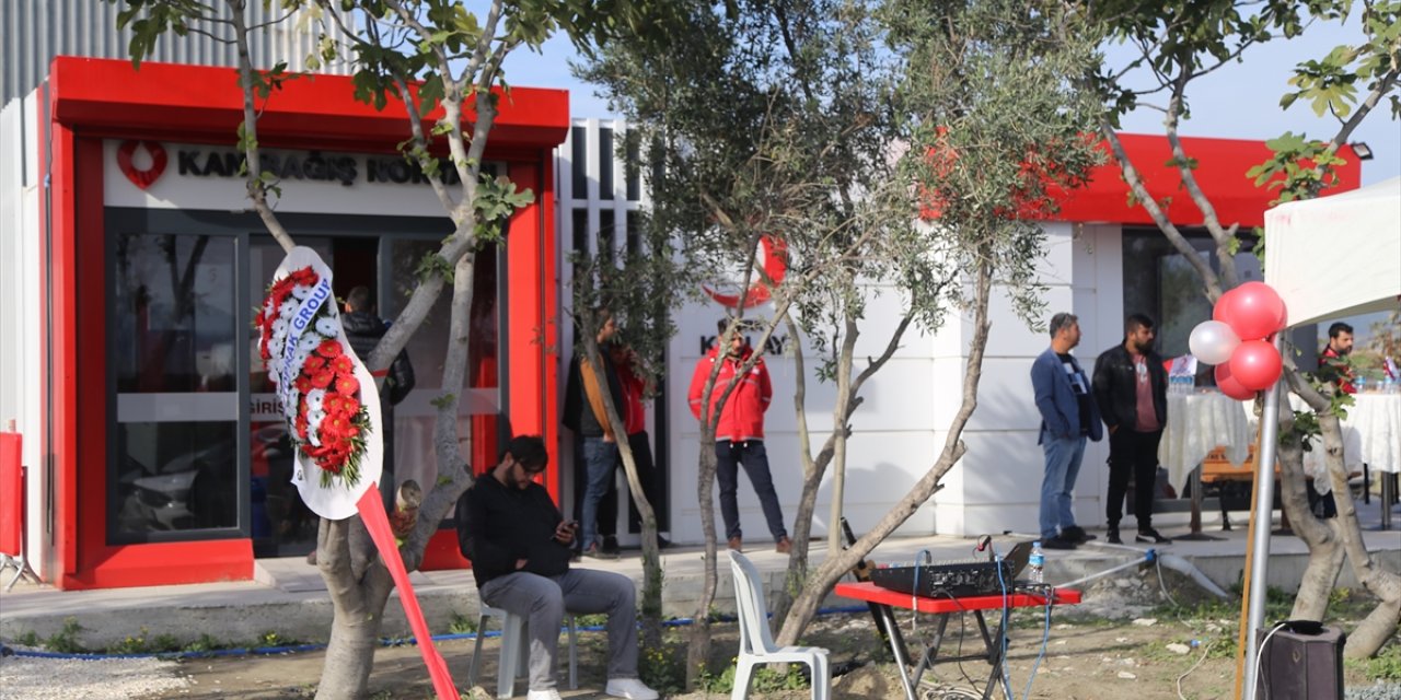 Hatay'da, Türk Kızılay kan bağış noktası açıldı