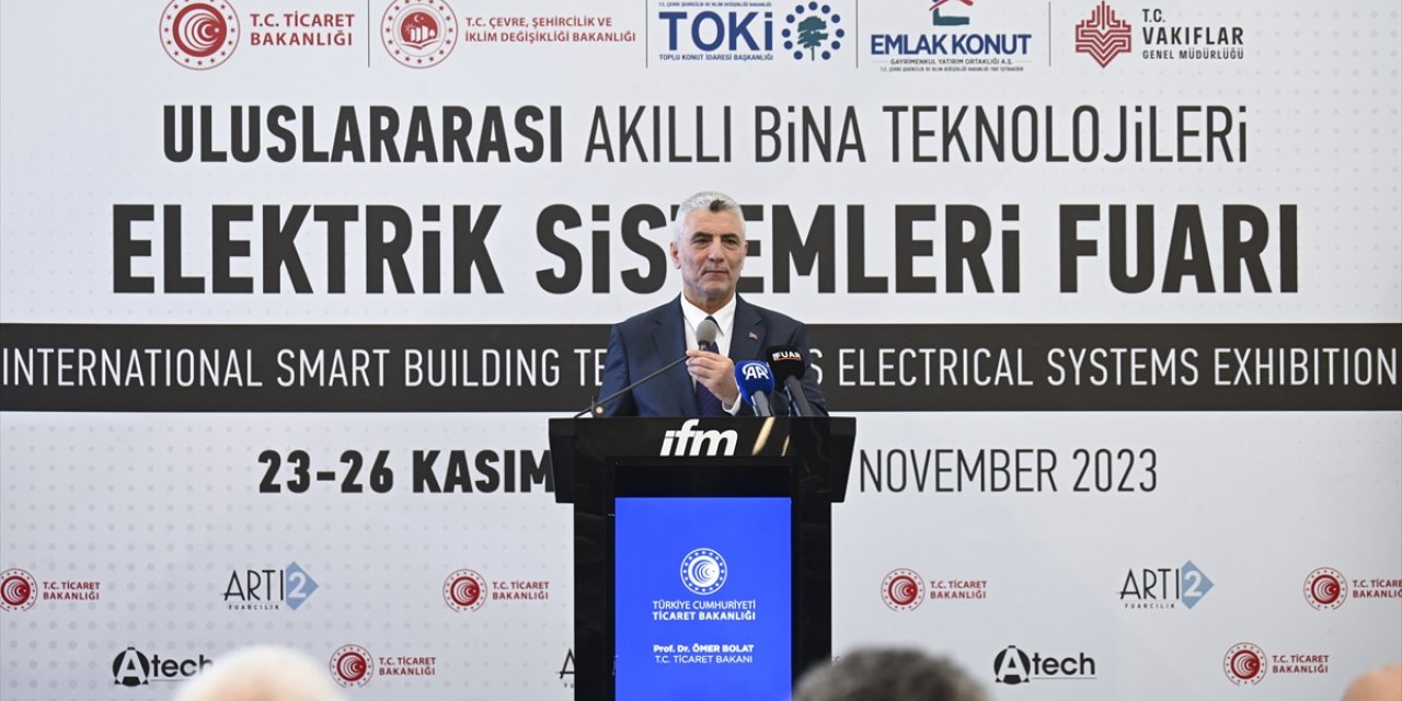 Ticaret Bakanı Bolat, A-TECH Fuarı'nın açılışında konuştu: