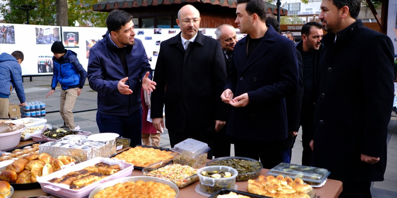 Kalp krizinden ölen okul müdürünün Filistinliler için kermes arzusu yerine getirildi