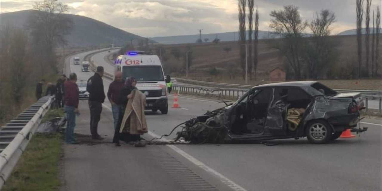 Çorum'da polis memuru trafik kazasında hayatını kaybetti