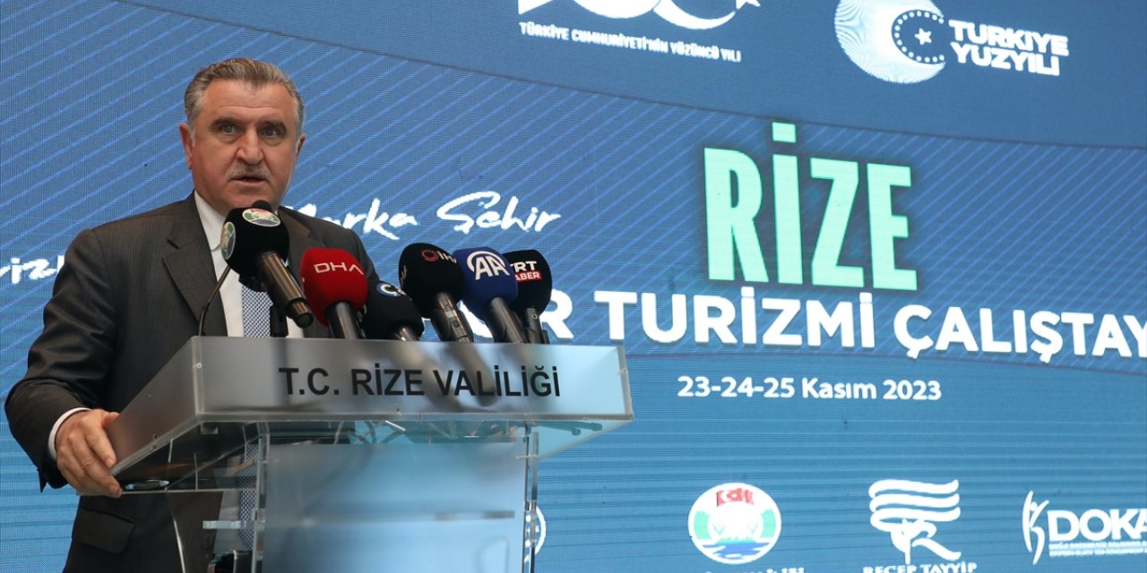 Gençlik ve Spor Bakanı Bak, "Rize Spor Turizmi Çalıştayı"nda konuştu: