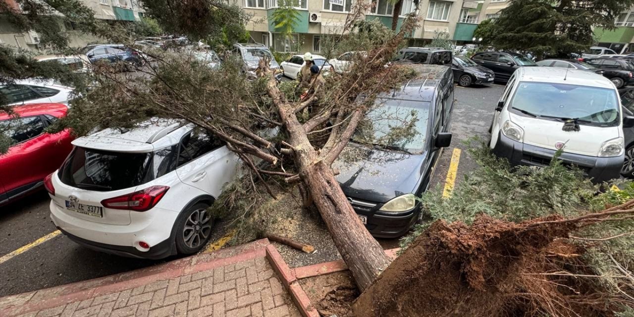 İstanbul'da fırtına hayatı olumsuz etkiledi