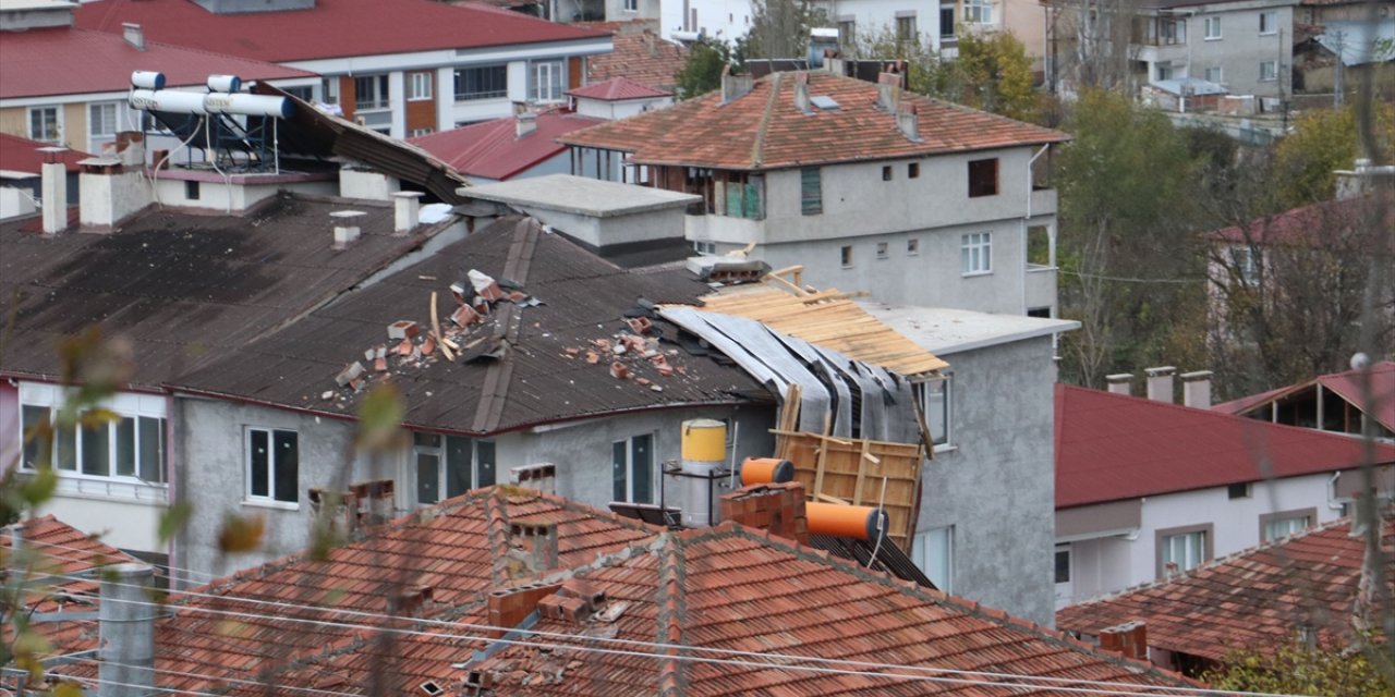 Samsun ve Tokat'ta fırtına hayatı olumsuz etkiledi