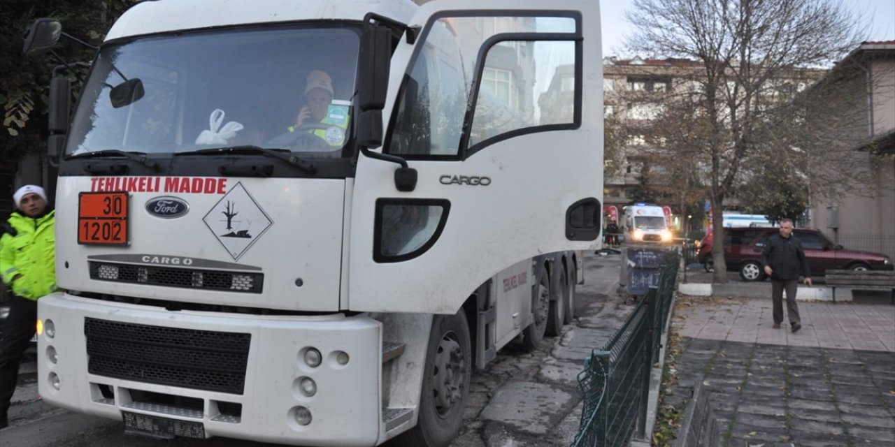 Tekirdağ'da tankerin çarptığı yaya hayatını kaybetti