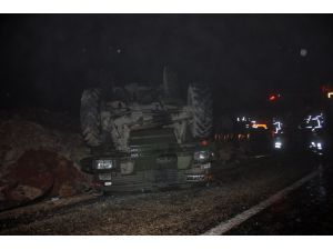 Hatay'da askeri araç devrildi: 5 yaralı