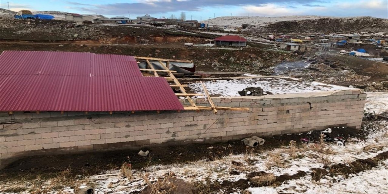 Kars'ta fırtına sonrası hasar tespitine başlandı