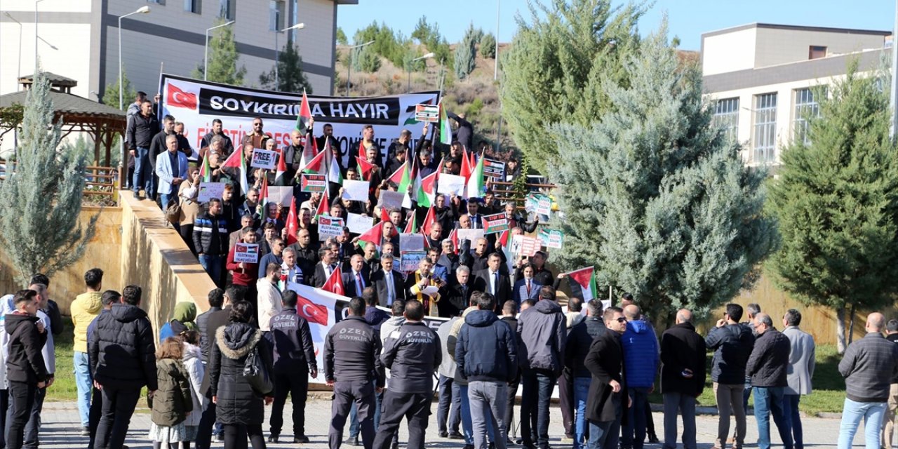 Siirt Üniversitesinde Filistin'e destek açıklaması