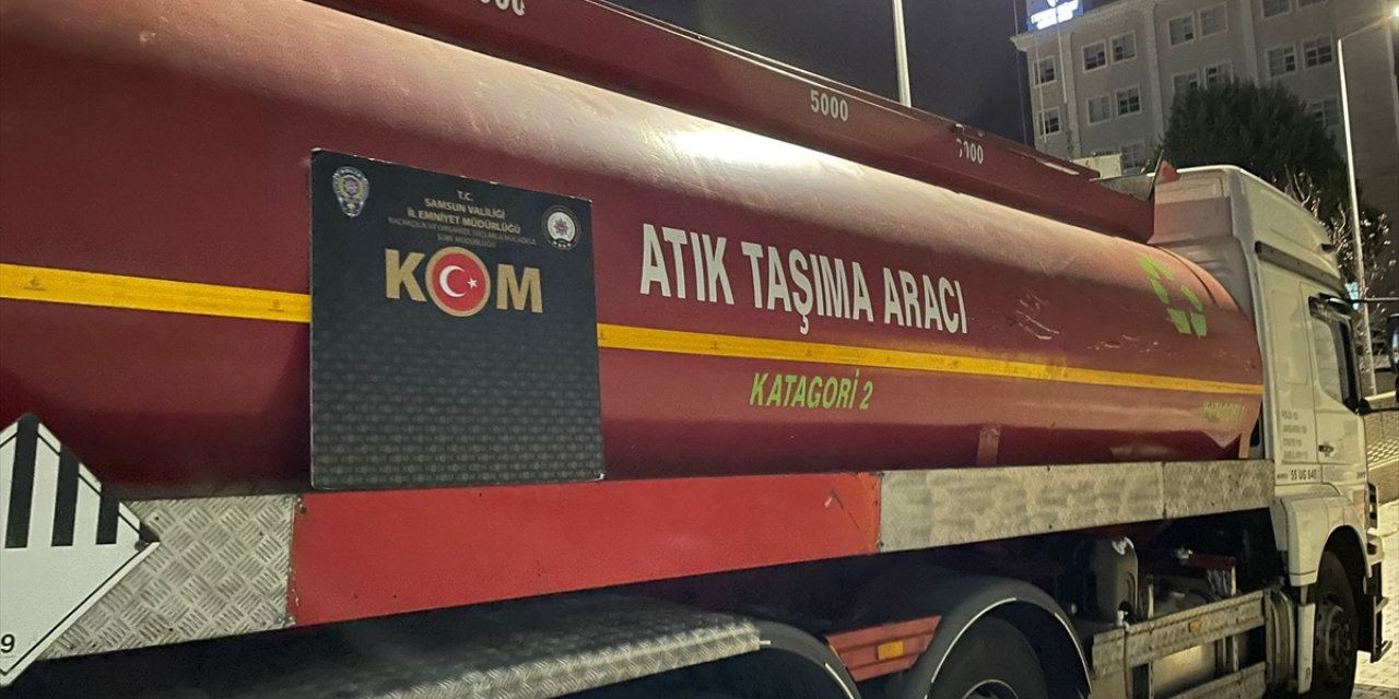 Samsun'da 23 bin 333 litre kaçak akaryakıt ele geçirildi