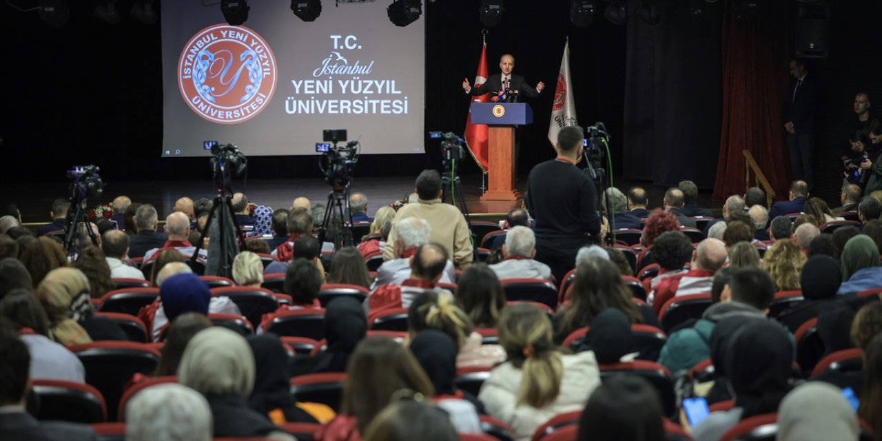 TBMM Başkanı Kurtulmuş, Yeni Yüzyıl Üniversitesi 2023-2024 Akademik Yılı Açılış Töreni'nde konuştu: