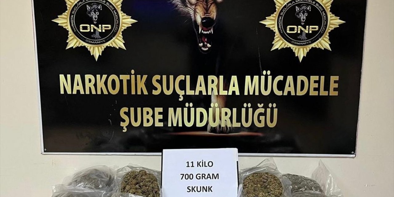 Osmaniye'de 11 kilo 700 gram sentetik uyuşturucu ele geçirildi