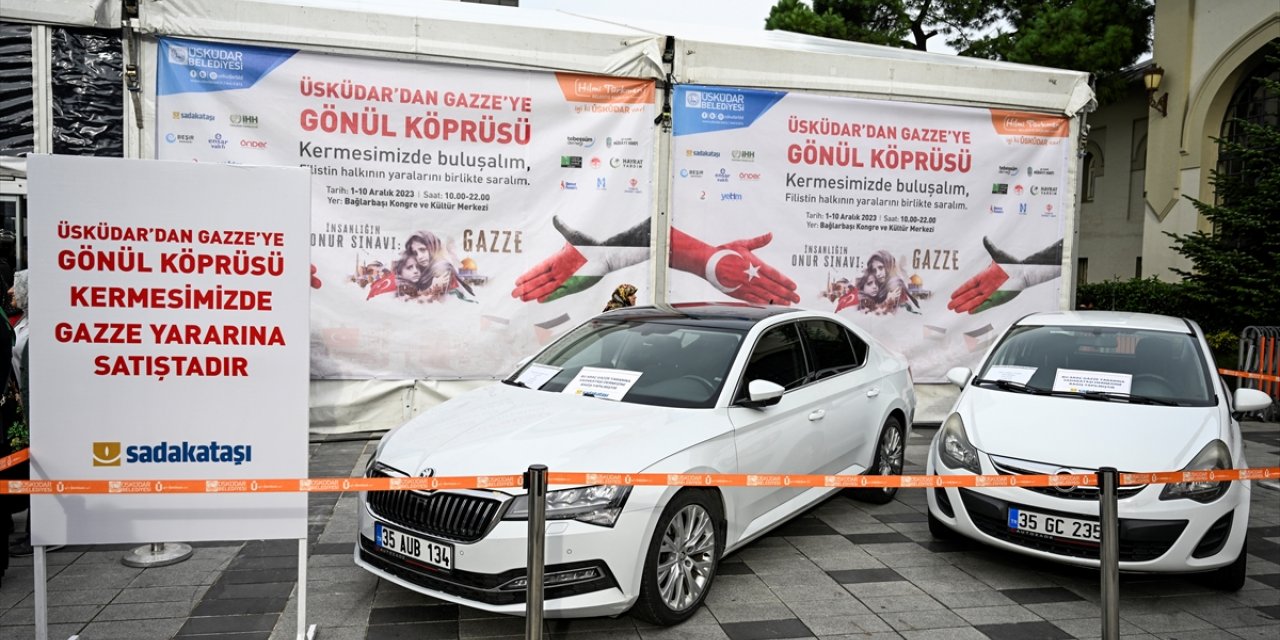 Üsküdar'da Gazze için "Gönül Köprüsü" kermesi kuruldu