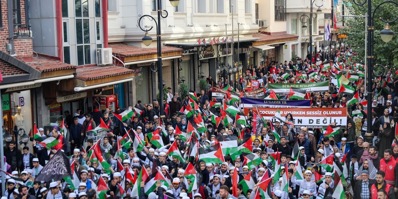 Diyarbakır, Siirt ve Elazığ'da Filistin'e destek etkinlikleri düzenlendi