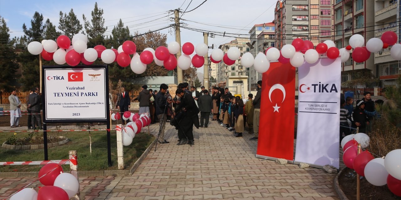 Afganistan'ın başkenti Kabil'de TİKA tarafından yenilenen parkın açılışı yapıldı