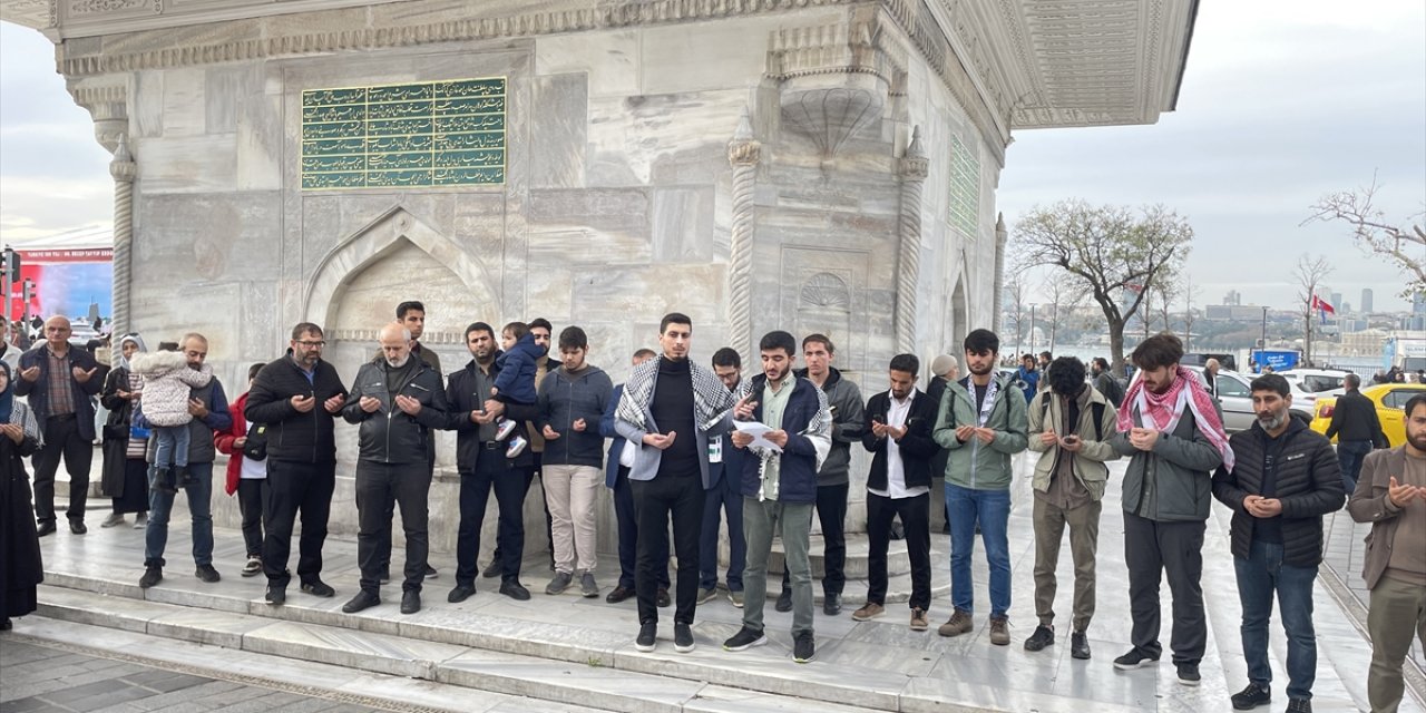 İsrail'in Gazze'ye yönelik saldırıları İstanbul'da protesto edildi