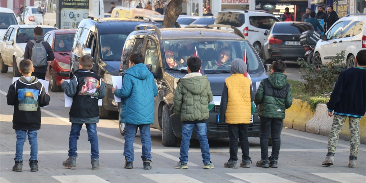 Ağrı'da Filistin'e destek etkinliği düzenlendi